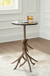 Orleans Furniture - Ashley Furniture - Lemkins Accent Table - Accent Table / Black/Antique Gold Finish - A4000606