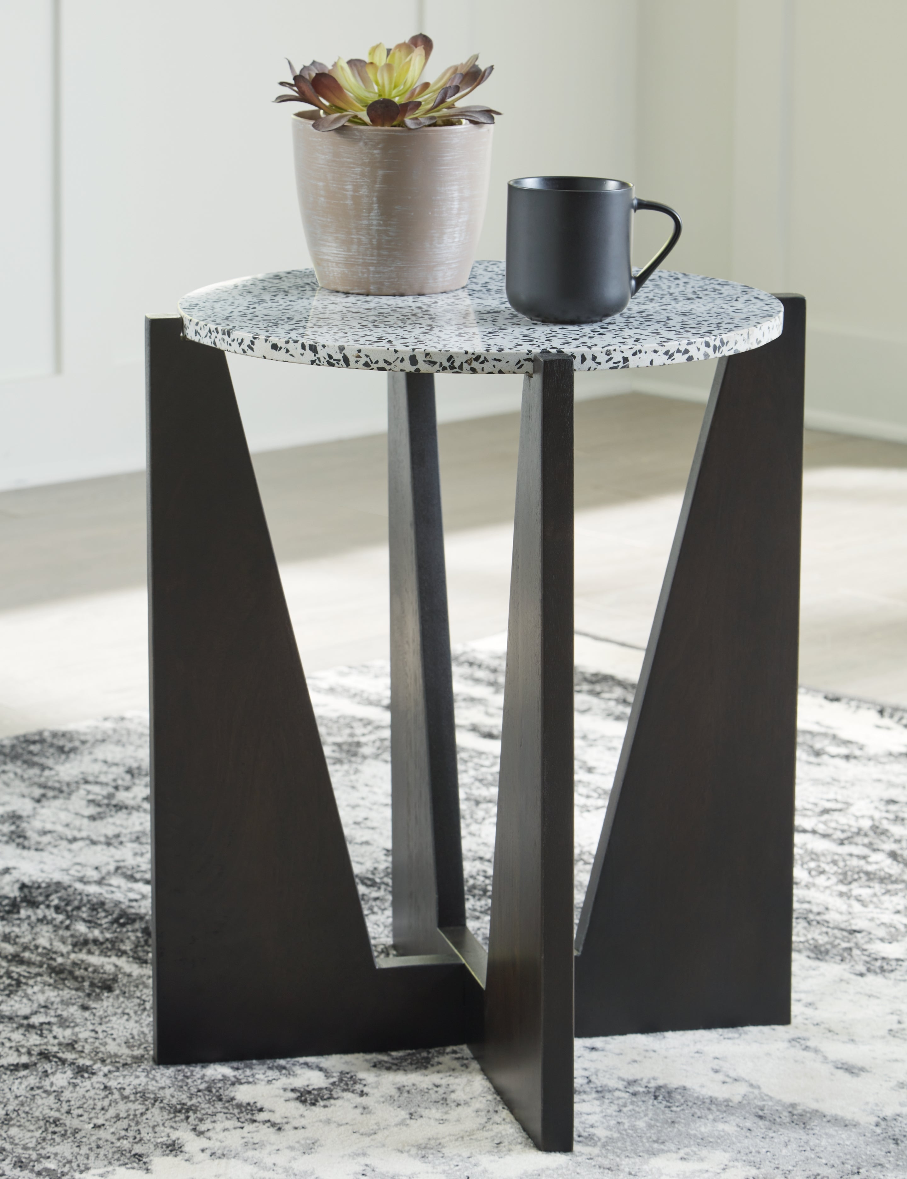 Orleans Furniture - Ashley Furniture - Tellrich Accent Table - Accent Table / Black/White - A4000616