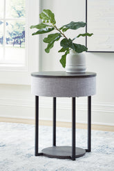 Orleans Furniture - Ashley Furniture - Sethlen Accent Table with Speaker - Accent Table with Speaker / Gray/Black - A4000641