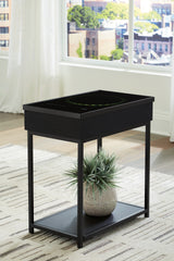 Orleans Furniture - Ashley Furniture - Gemmet Accent Table with Speaker - Accent Table with Speaker / Black - A4000643