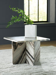 Orleans Furniture - Ashley Furniture - Baretton Accent Coffee Table - Accent Cocktail Table / Black/White/Taupe - A4000670