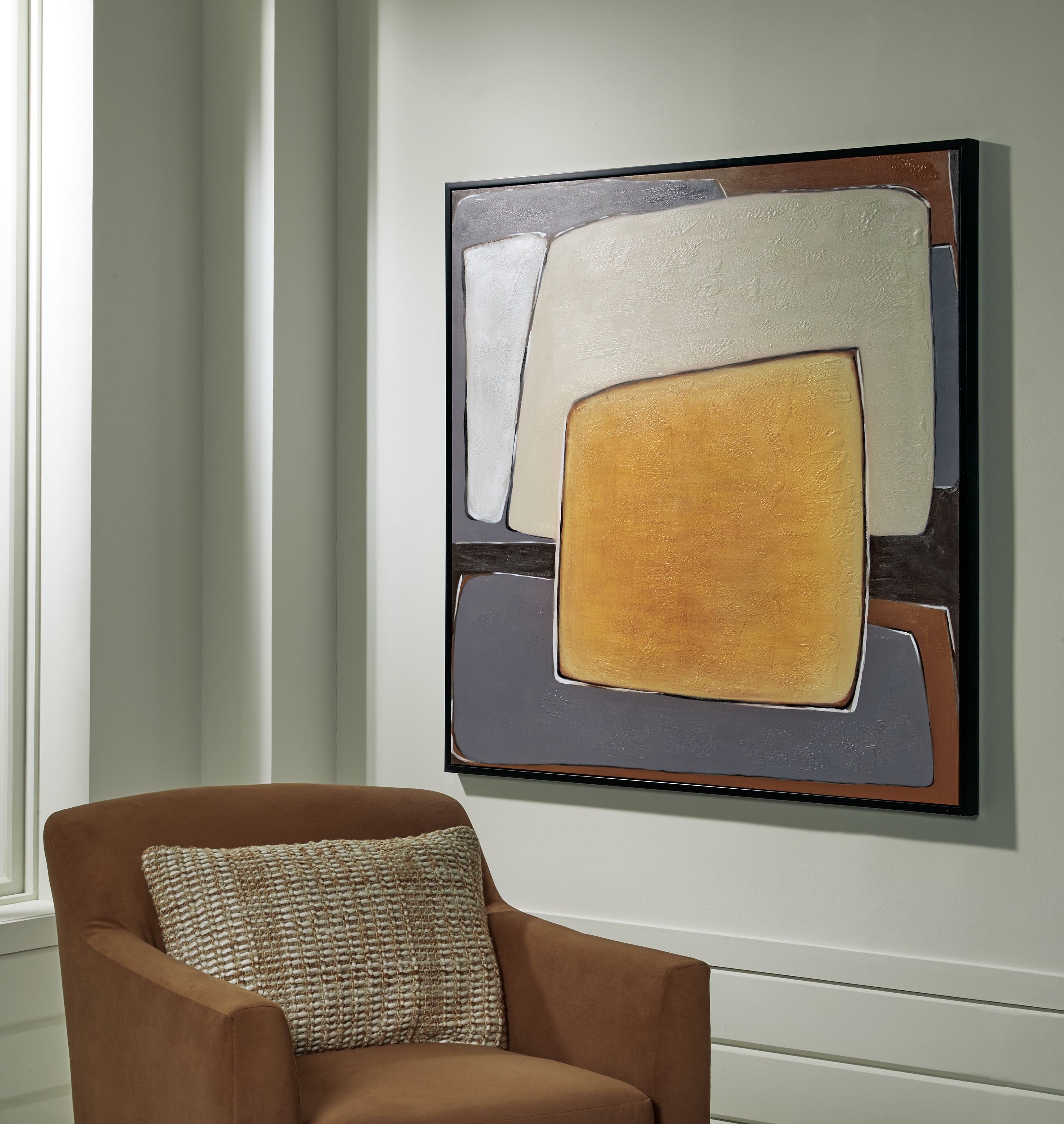 Orleans Furniture - Ashley Furniture - Actman Wall Decor - Wall Art / Cream/Brown/Gray - A8000428
