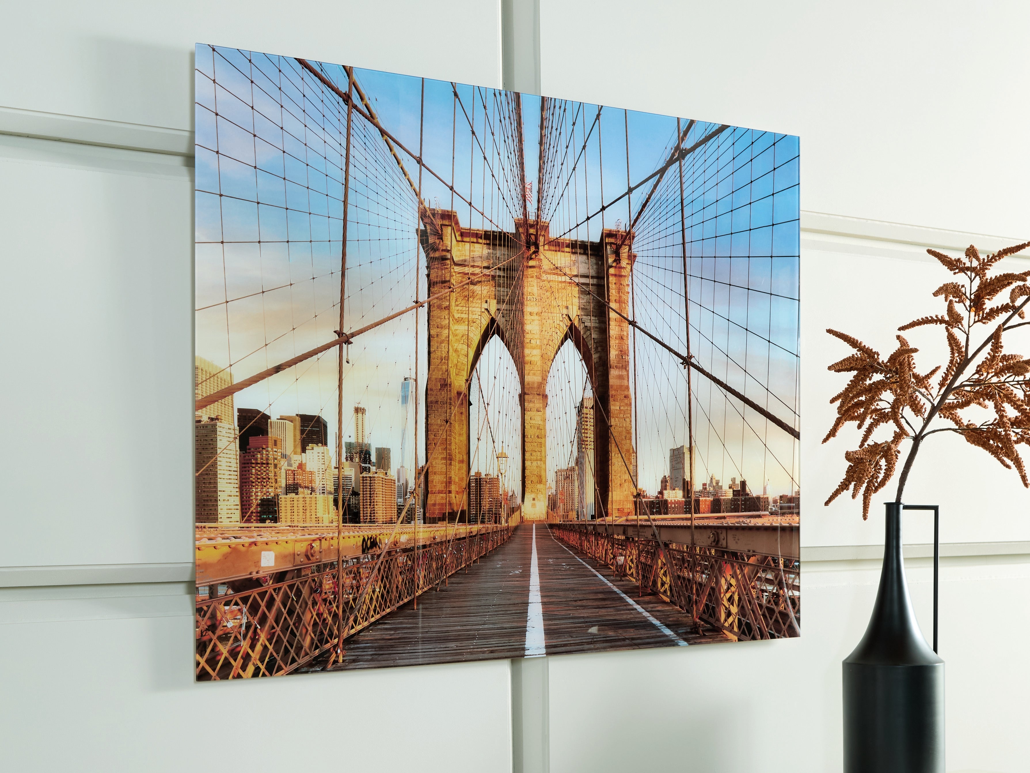 Orleans Furniture - Ashley Furniture - Shayward Wall Decor - Wall Art / Blue/Amber - A8000435