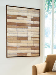 Orleans Furniture - Ashley Furniture - Kalanmore Wall Decor - Wall Art / Brown/Tan/White - A8000460