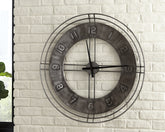 Orleans Furniture - Ashley Furniture - Ana Sofia Wall Decor - Wall Clock / Antique Gray - A8010068