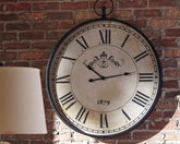 Orleans Furniture - Ashley Furniture - Augustina Wall Decor - Wall Clock / Antique Black - A8010110