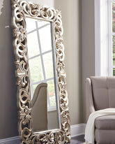 Orleans Furniture - Ashley Furniture - Lucia Mirror - Floor Mirror / Antique Silver Finish - A8010123