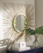 Orleans Furniture - Ashley Furniture - Elspeth Mirror - Accent Mirror / Gold Finish - A8010124