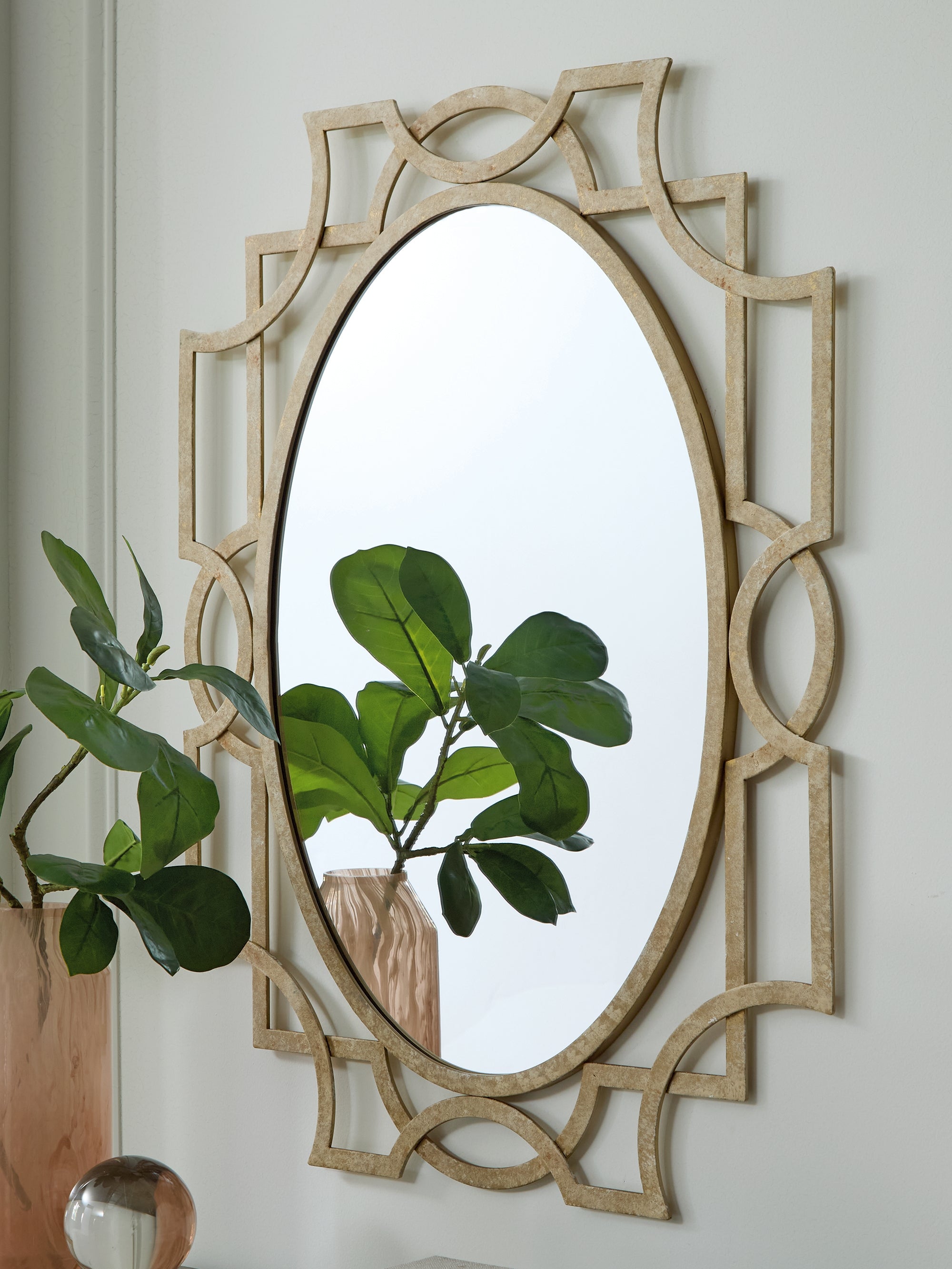 Orleans Furniture - Ashley Furniture - Fulkmore Mirror - Accent Mirror / Antique Gold Finish - A8010350