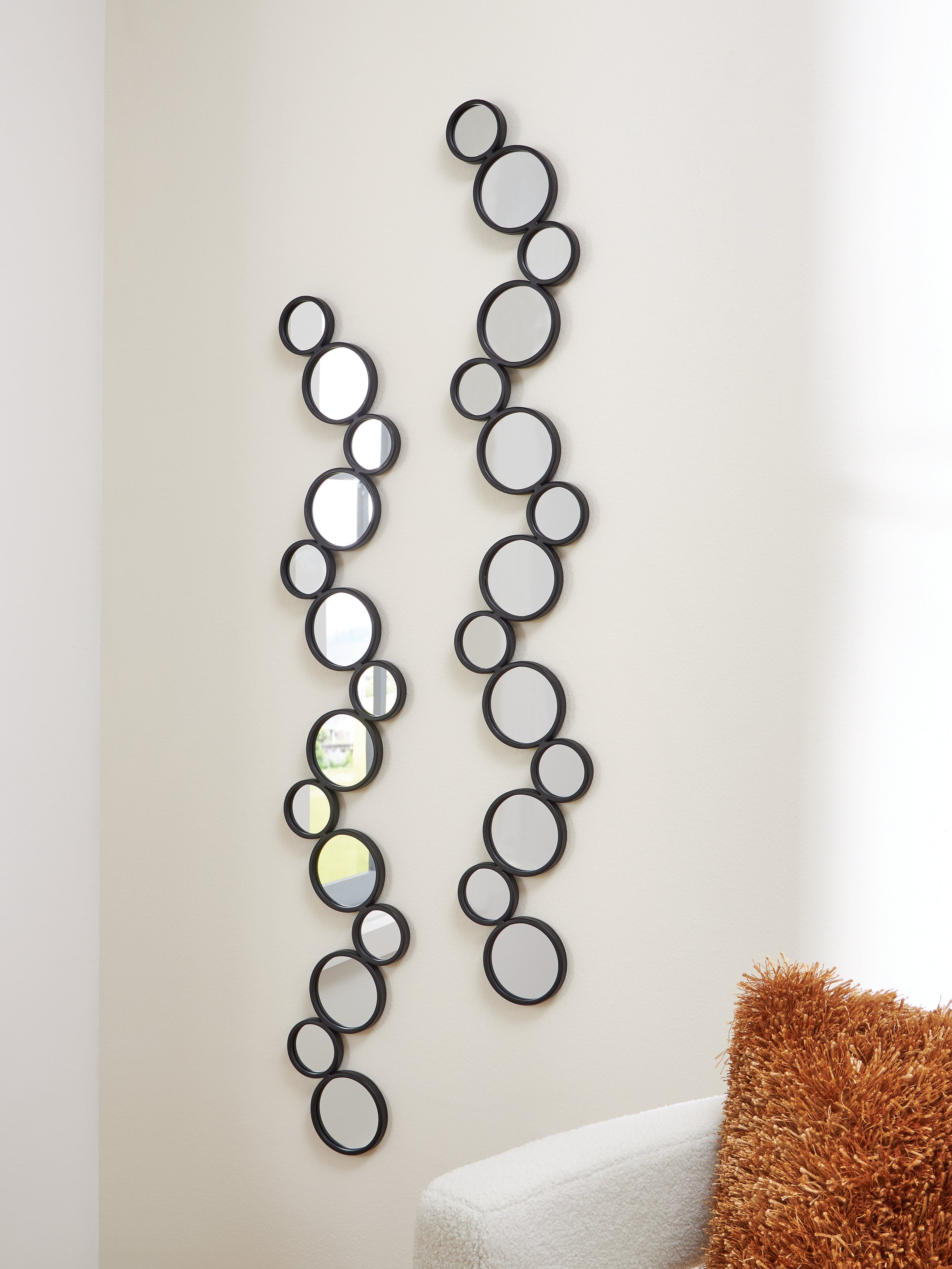 Orleans Furniture - Ashley Furniture - Vinler Mirror - Accent Mirror Set (Set of 2) / Black - A8010353