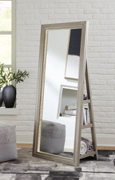 Orleans Furniture - Ashley Furniture - Evesen Mirror - Floor Standing Mirror/Storage / White - A8010383