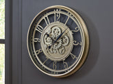 Orleans Furniture - Ashley Furniture - Gilover Wall Decor - Wall Clock / Champagne Finish - A8010386