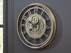 Orleans Furniture - Ashley Furniture - Gilover Wall Decor - Wall Clock / Champagne Finish - A8010386