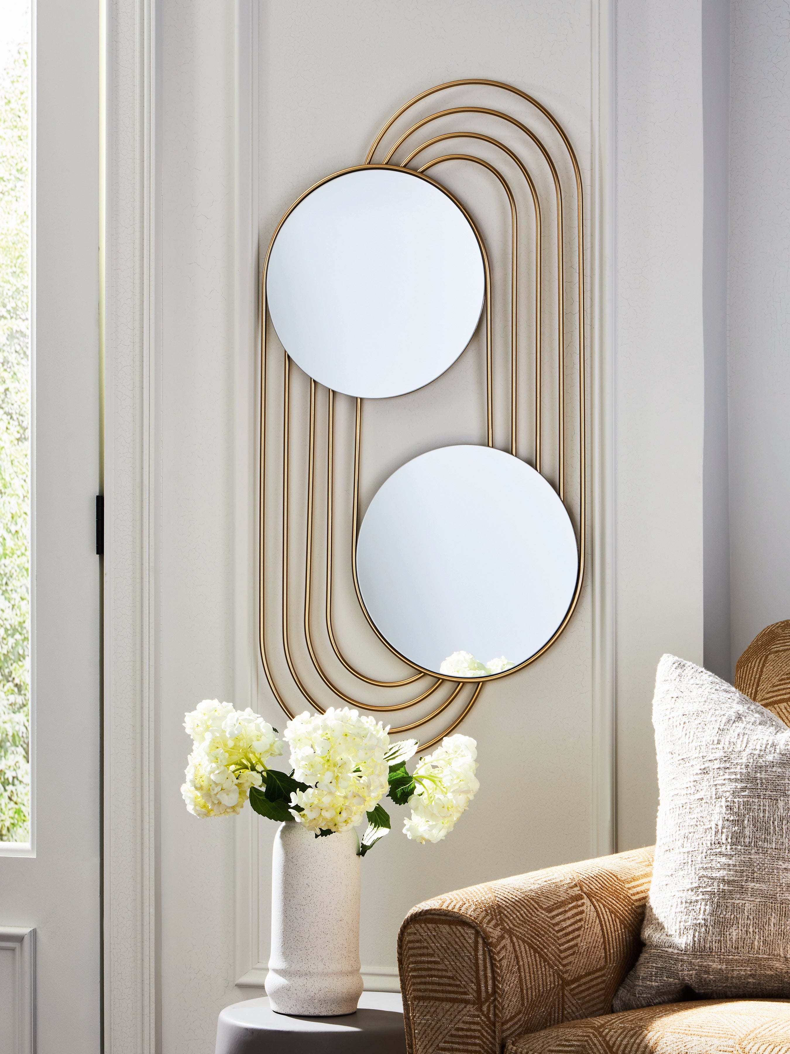 Orleans Furniture - Ashley Furniture - Warrenley Mirror - Accent Mirror / Gold Finish - A8010401
