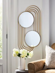 Orleans Furniture - Ashley Furniture - Warrenley Mirror - Accent Mirror / Gold Finish - A8010401