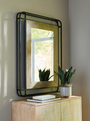 Orleans Furniture - Ashley Furniture - Beelman Mirror - Accent Mirror / Black/Brown - A8010409
