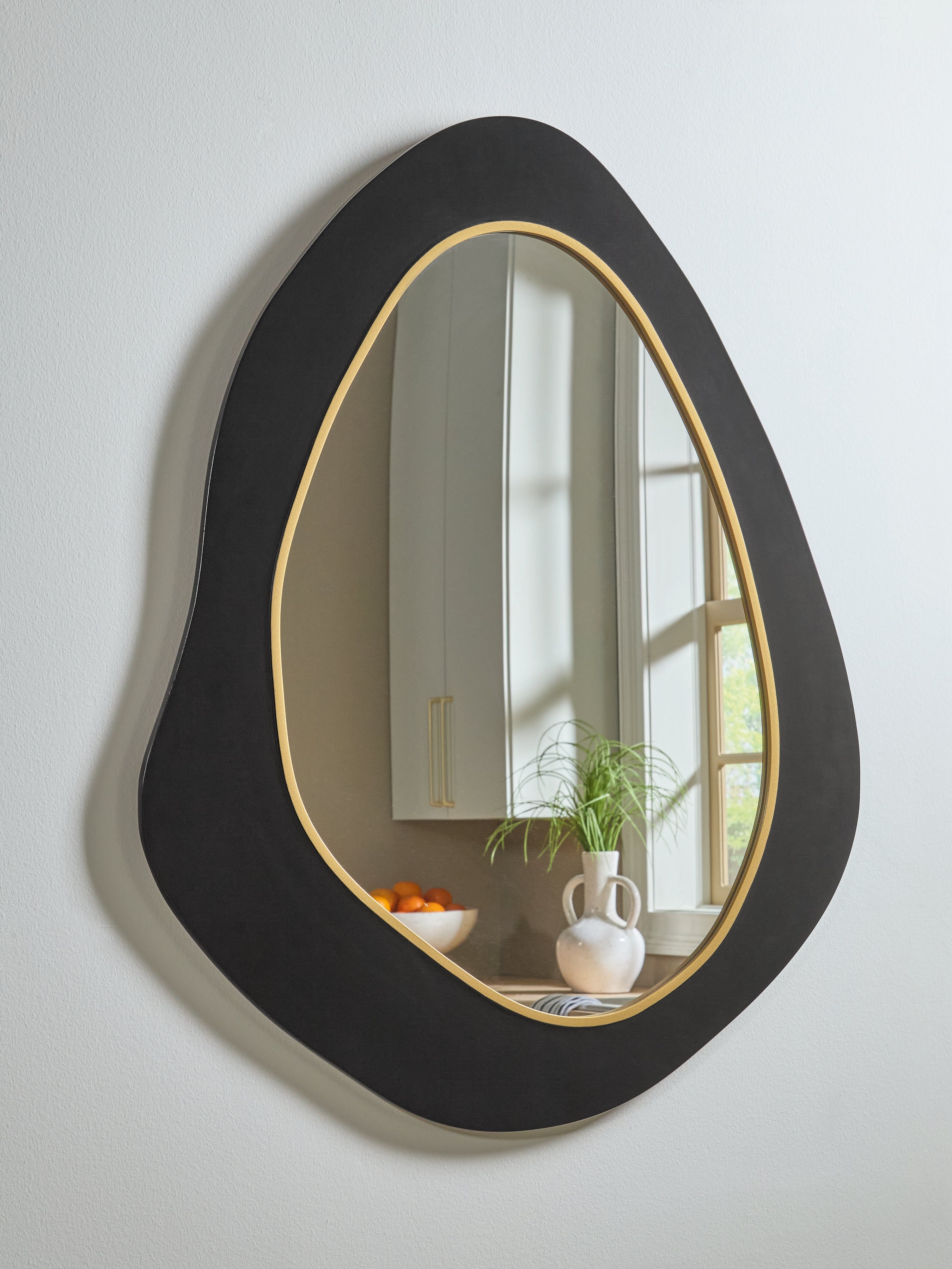 Orleans Furniture - Ashley Furniture - Kierlock Mirror - Accent Mirror / Black/Gold Finish - A8010414