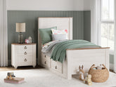Orleans Furniture - Ashley Furniture - Willowton Bedroom - Queen Sleigh Bed / Whitewash - B267B4