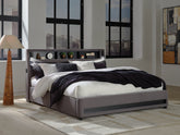 Orleans Furniture - Ashley Furniture - Verishaw Bedroom - King Upholstered Bed / Gray - PCB2721B21