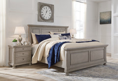 Orleans Furniture - Ashley Furniture - Lettner Bedroom - California King Sleigh Bed / Light Gray - B733B36