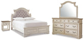 Orleans Furniture - Ashley Furniture - Realyn King Panel Bed, Dresser, Mirror and Nightstand - King Panel Bed, Dresser, Mirror and Nightstand - B743B78