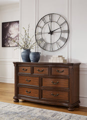 Orleans Furniture - Ashley Furniture - Lavinton Bedroom - Queen Poster Bed / Brown - B764B5