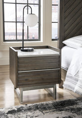 Orleans Furniture - Ashley Furniture - Arkenton Bedroom - Queen Panel Bed / Grayish Brown - B786B2