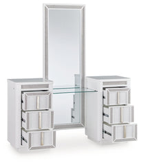 Orleans Furniture - Ashley Furniture - Chalanna Vanity with Mirror - Vanity with Mirror / White - B822B7