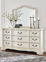 Orleans Furniture - Ashley Furniture - Arlendyne Bedroom - Dresser / Antique White - B980-31