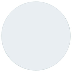 48-inch 10mm Round Clear Tempered Glass Top