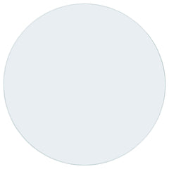 54-inch 10mm Round Clear Tempered Glass Top