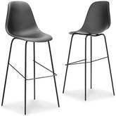 Orleans Furniture - Ashley Furniture - Forestead Dining Room - Bar Height Bar Stool (Set of 2) / Black - D130-130X2