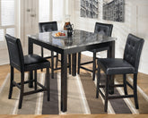 Orleans Furniture - Ashley Furniture - Maysville Dining Room - Square Counter TBL Set (5/CN) / Black - D154-223