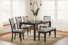 Orleans Furniture - Ashley Furniture - Langwest Dining Room - Dining Room Table Set (6/CN) / Brown - D422-325