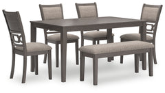 Orleans Furniture - Ashley Furniture - Wrenning Dining Room - DRM Counter Table Set (5/CN) / Gray - D425-223