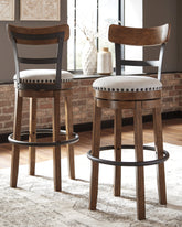 Orleans Furniture - Ashley Furniture - Valebeck Dining Room - UPH Swivel Stool (1/CN) / Black - D546-824