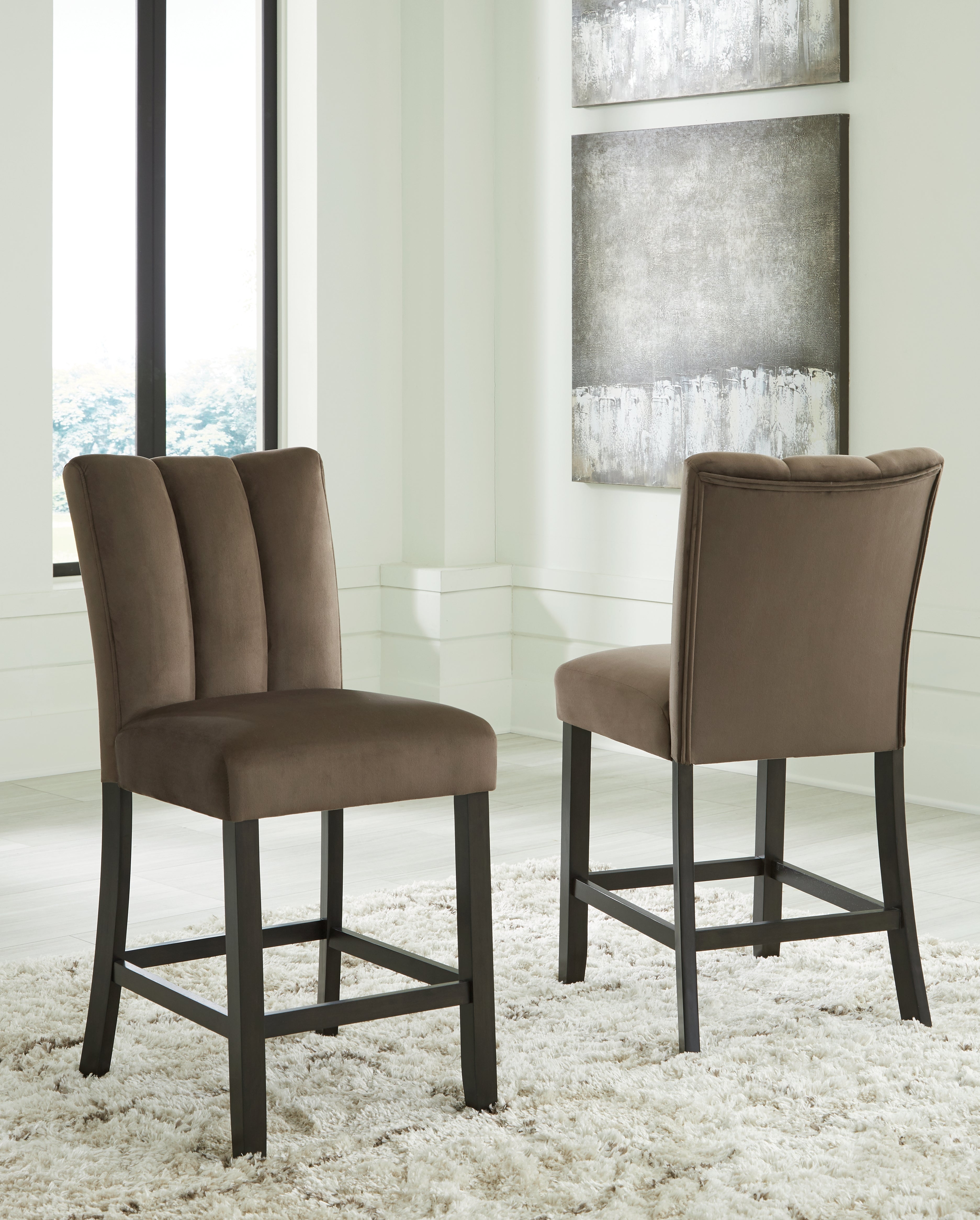 Orleans Furniture - Ashley Furniture - Jeshina Counter Height Barstool (Set of 2) - Counter Height Barstool (Set of 2) / Mocha - PCD581-124X2