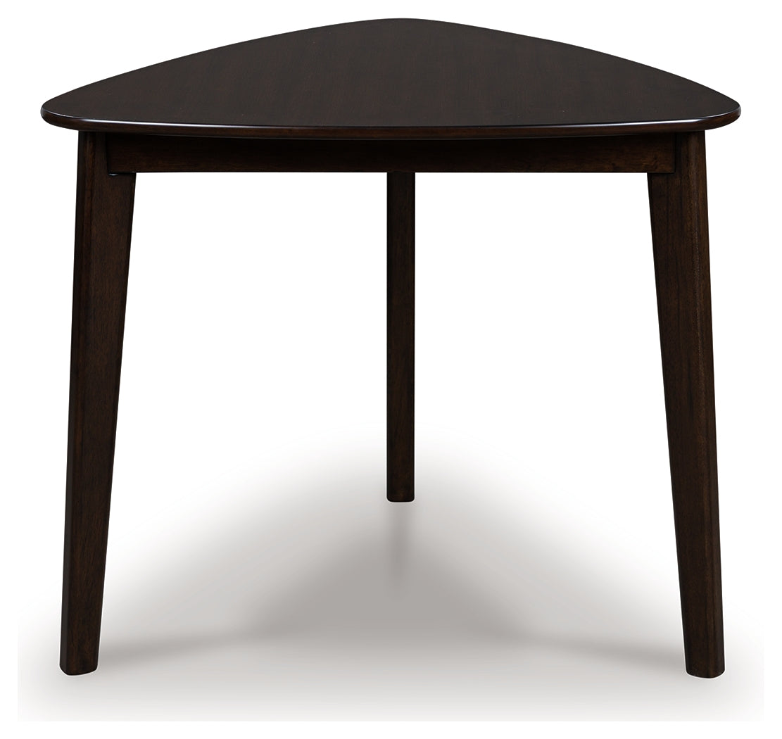 Orleans Furniture - Ashley Furniture - Mallenette Dining Table - Triangle Dining Room Table / Merlot - PCD607-16