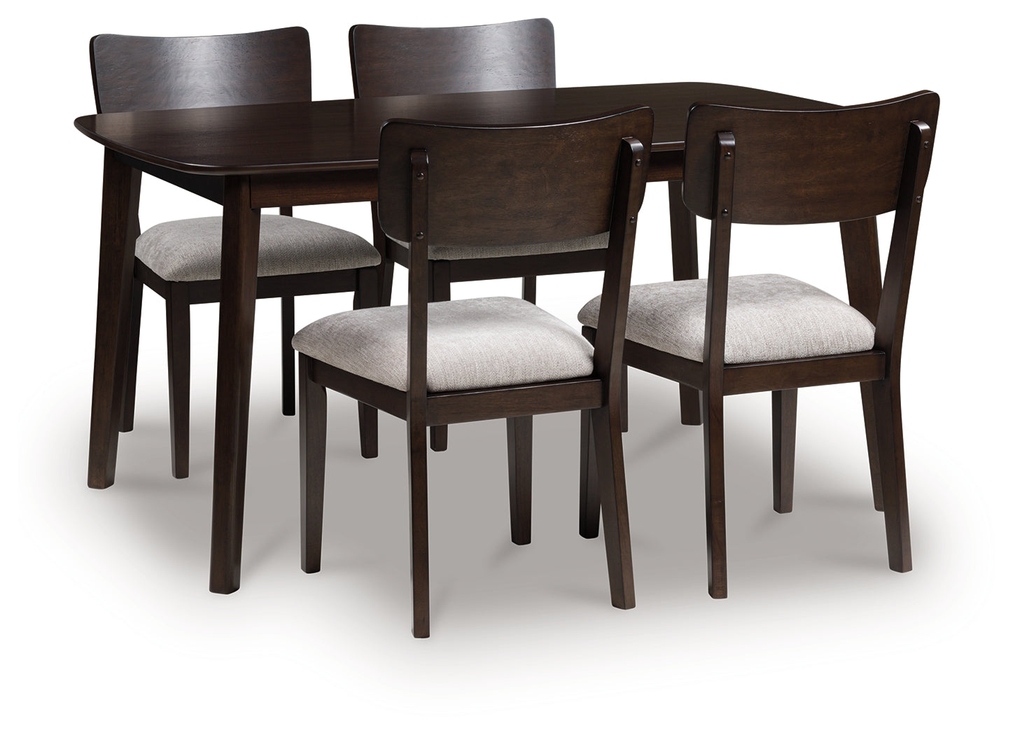 Orleans Furniture - Ashley Furniture - Mallenette Dining Table and 4 Chairs (Set of 5) - Dining Room Table Set (5/CN) / Merlot - PCD607-225