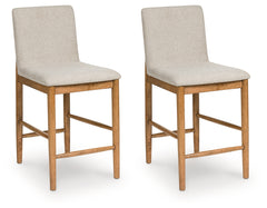 Orleans Furniture - Ashley Furniture - Isanti Dining Room - Counter Height Barstool (Set of 2) / Light Brown - D752-124X2