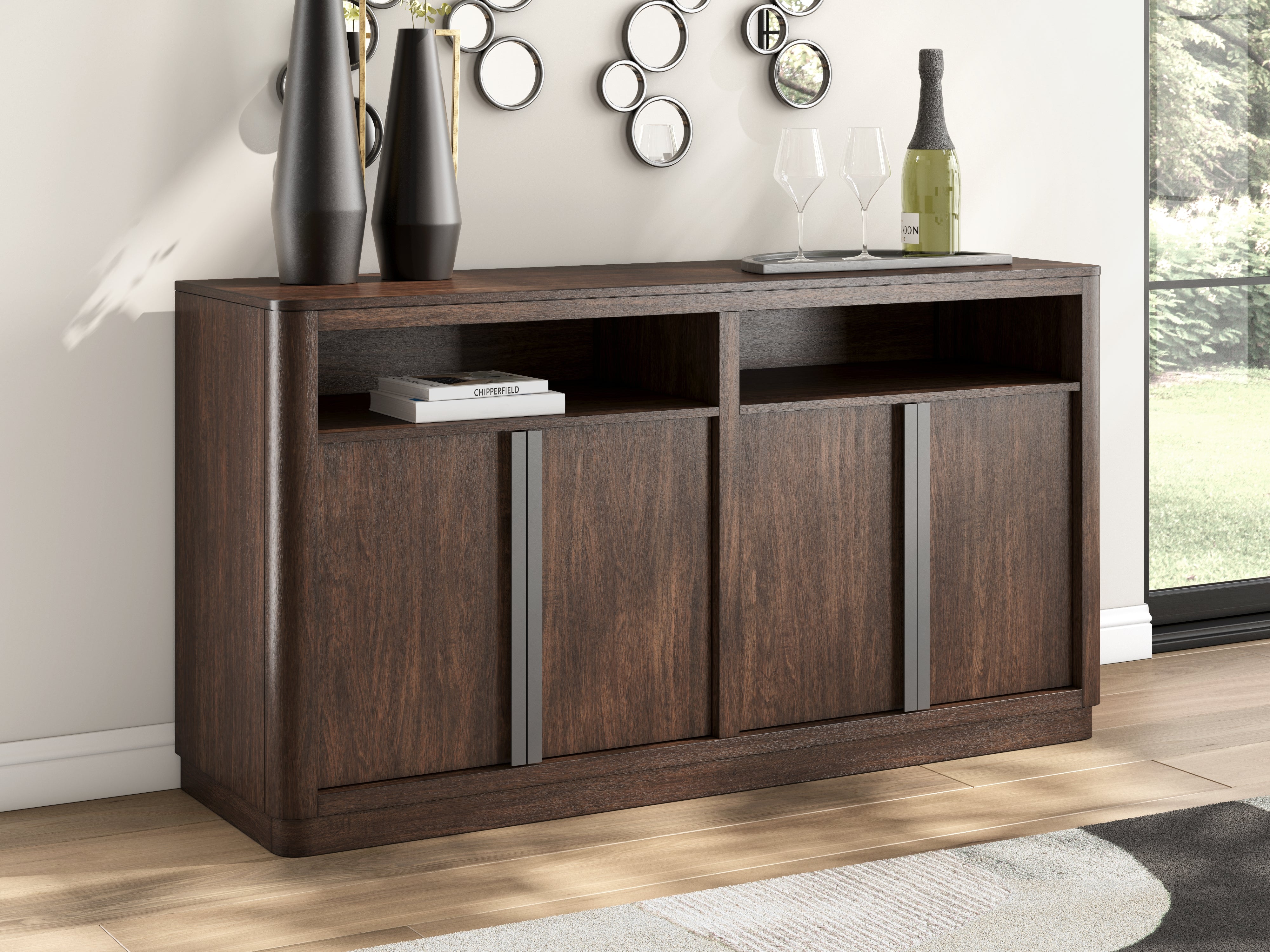 Orleans Furniture - Ashley Furniture - Dilenno Dining Server - Dining Room Server / Dark Brown - PCD857-60