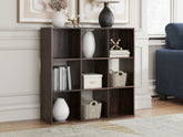 Orleans Furniture - Ashley Furniture - Glosmount Nine Cube Organizer - Nine Cube Organizer / Cherry/Light Brown - EA1055-3X3