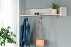 Orleans Furniture - Ashley Furniture - Socalle Wall Decor - Wall Mounted Coat Rack w/Shelf / Light Natural - EA1864-151