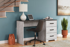 Orleans Furniture - Ashley Furniture - Shawburn Office Desk - Home Office Desk / White/Dark Charcoal Gray - H4121-34