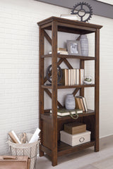 Orleans Furniture - Ashley Furniture - Baldridge Bookcase - Large Bookcase / Rustic Brown - H675-17