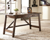 Orleans Furniture - Ashley Furniture - Baldridge Office Desk - Home Office Large Leg Desk / Rustic Brown - H675-44