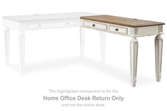 Orleans Furniture - Ashley Furniture - Realyn Office Desk - Home Office Lift Top Desk / White/Brown - H743-134