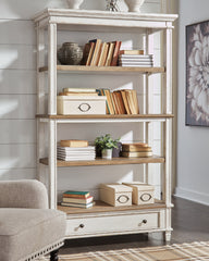 Orleans Furniture - Ashley Furniture - Realyn Bookcase - Bookcase / Brown/White - H743-70