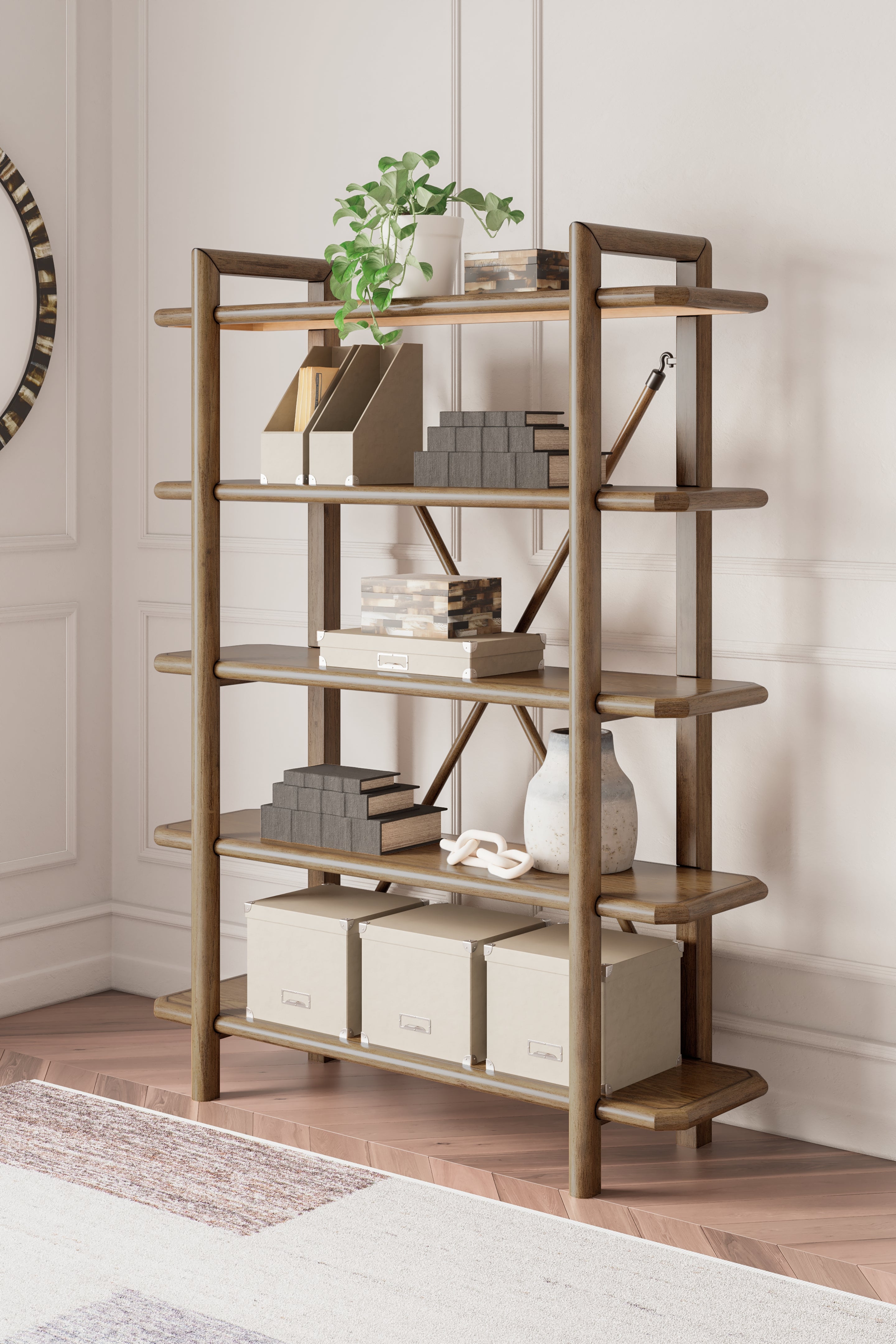 Orleans Furniture - Ashley Furniture - Roanhowe Bookcase - Bookcase / Brown - H769-70