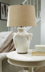 Orleans Furniture - Ashley Furniture - Emelda Lighting - Table Lamp (Set of 2) / Cream - L100664X2